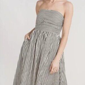 By Together Black and White Strapless Dress
